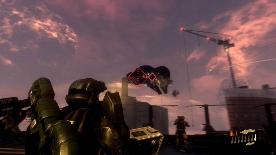 Halo ODST Master Chief Collection rocket launcher roof defense