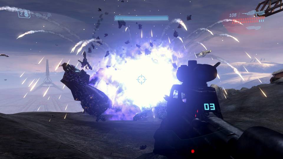 Halo 3 Master Chief Collection scarab exploding