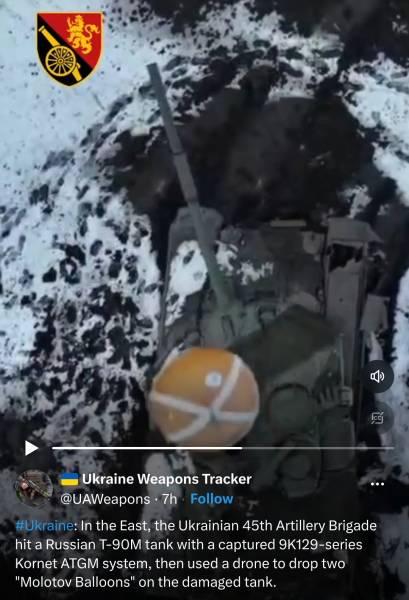 Twitter Ukraine drone molotov cocktail balloon incendiary
