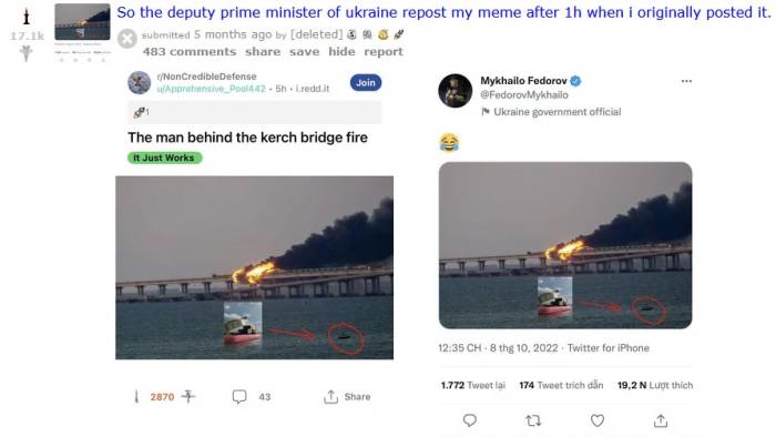 Non-credible defense Reddit meme Fedorov repost MLRS