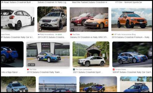 Search results Subaru Crosstrek rally