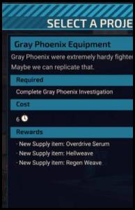 XCOM Chimera Squad Assembly Gray Phoenix Equipment
