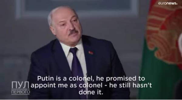 Lukashenko interview Putin colonel