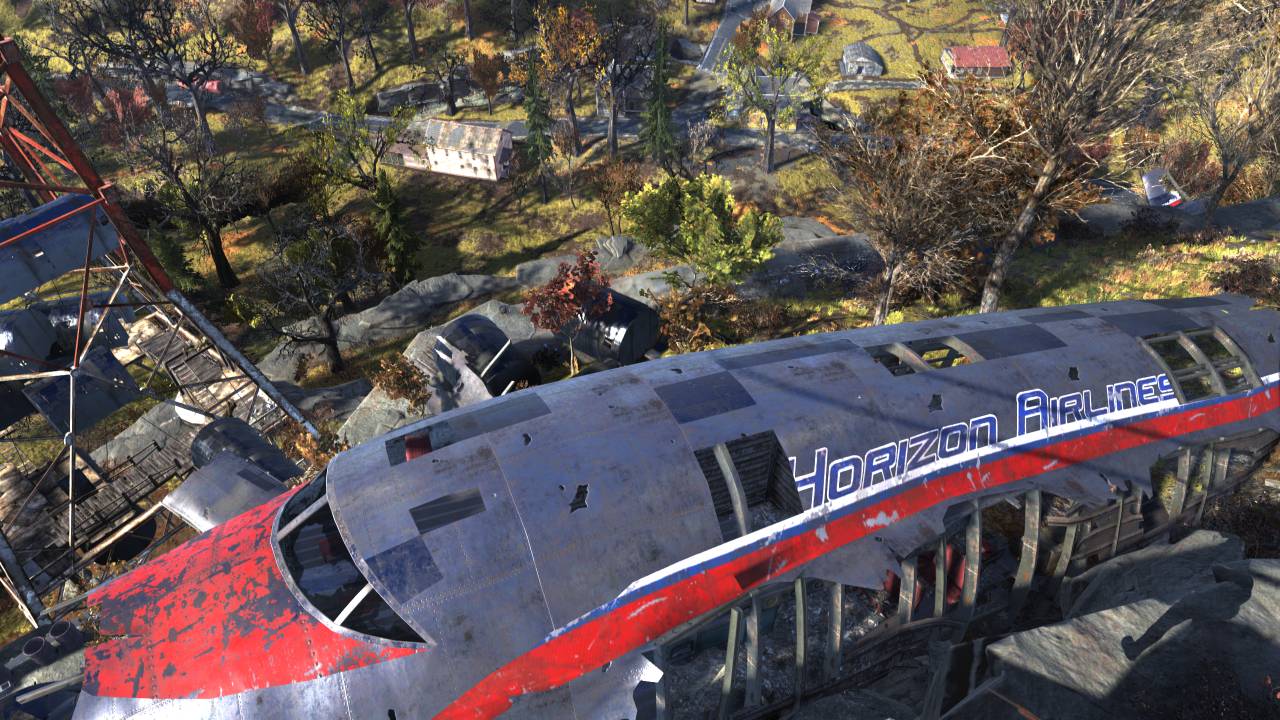 Fallout 76 crashed Horizon Airlines plane
