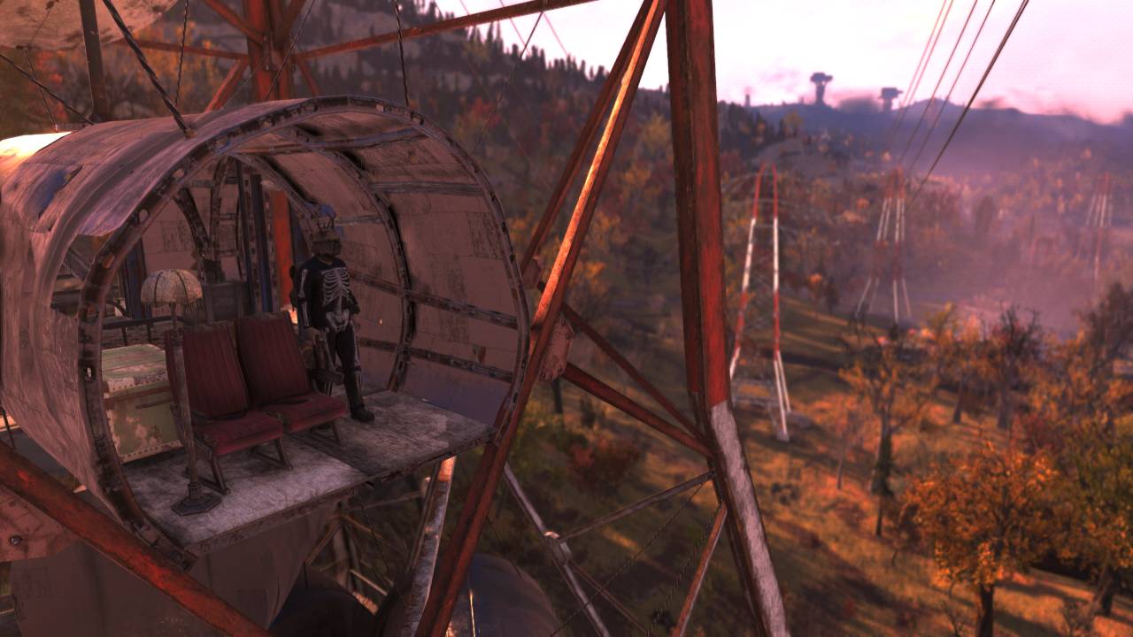 Fallout 76 fortress airplane fuselage view