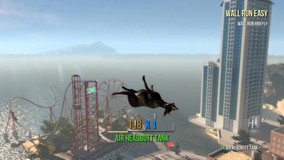 Goat Simulator flying theme park