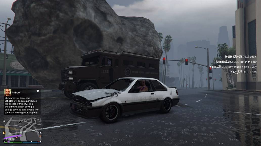 Grand Theft Auto Online asteroid armored car