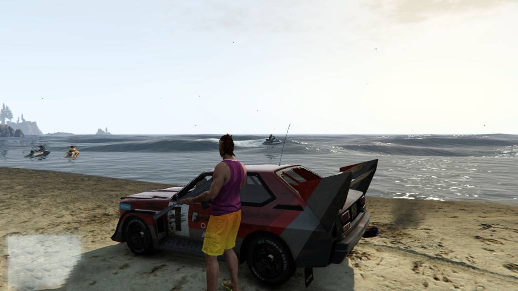 Grand Theft Auto Online Obey Omnis beach jet skis