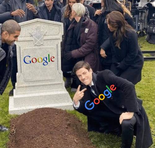 Google on google grave meme