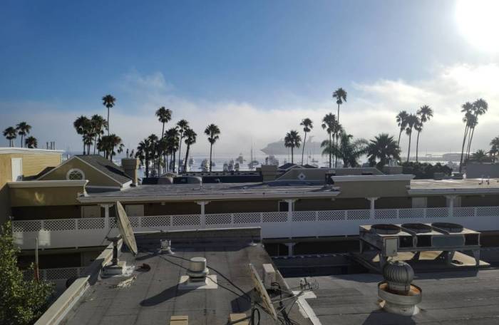 Catalina Avalon Catalina Island Inn cruise ship fog