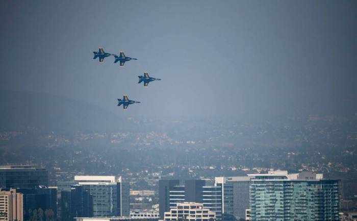 Miramar air show 2023 Blue Angels San Diego smog