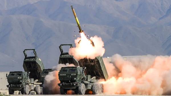 Himars system launching rocket