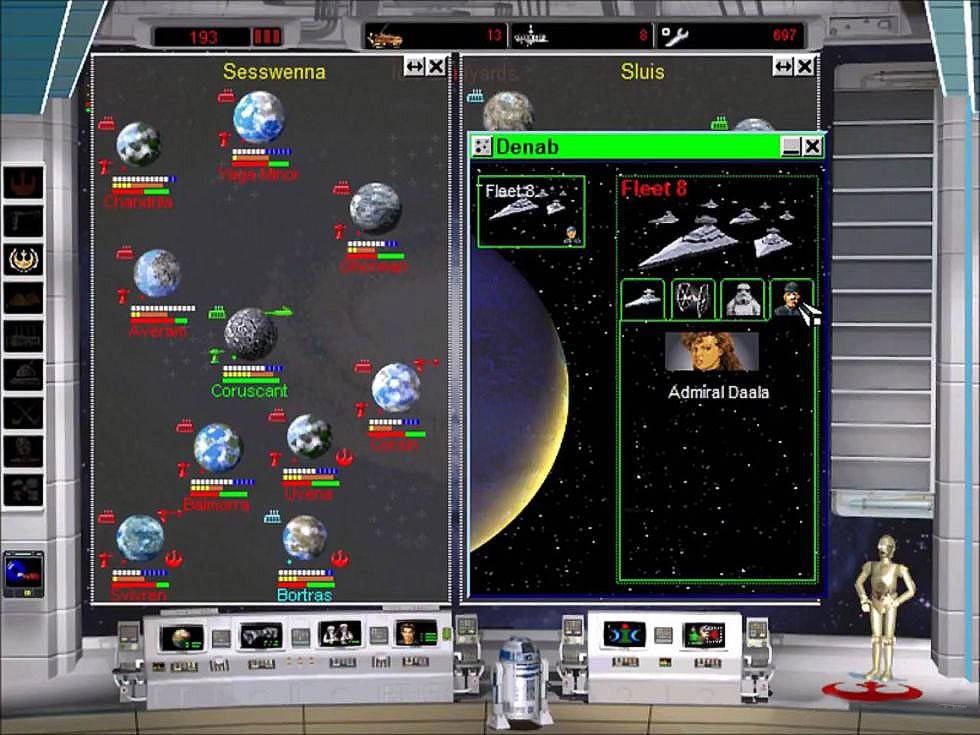 Star Wars Rebellion PC game map Admiral Daala