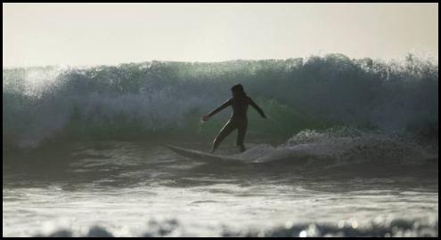 Surf surfing San Diego Boneyard Boneys backlit silhouette