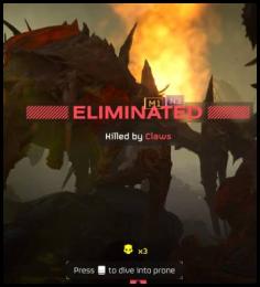 Helldivers 2 eliminated by claws death