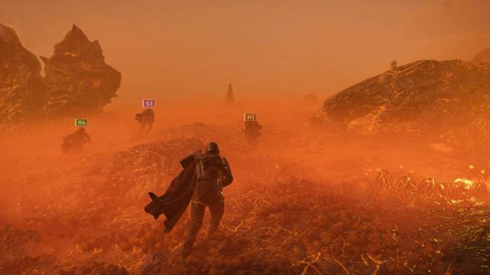 Helldivers 2 desert planet sandstorm squad