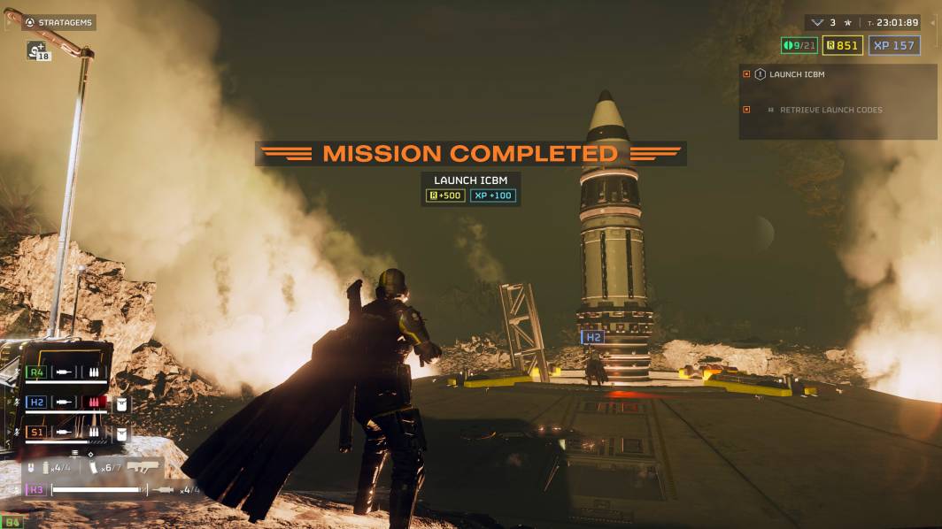 Helldivers 2 icbm launch pad hug misison complete