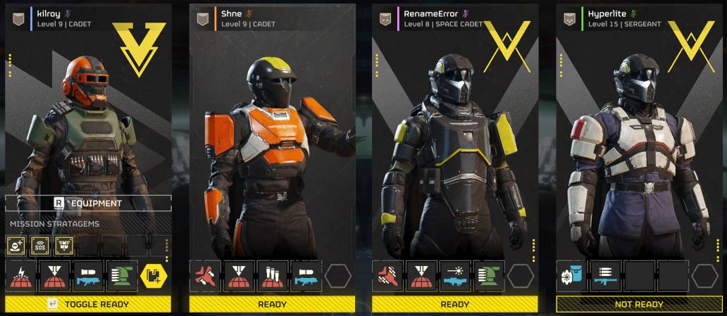 Helldivers 2 squad loadout