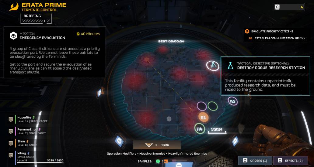 Helldivers 2 map mission planning erata prime