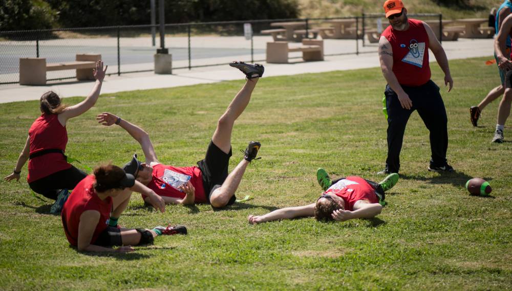 Flag football excel clippy bowling celebration