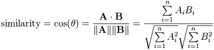Cosine Similarity Equation png
