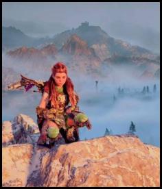Horizon Forbidden West mountaintop view