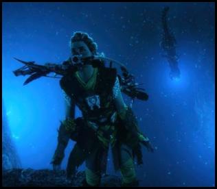 Horizon Forbidden West cave diving burrower