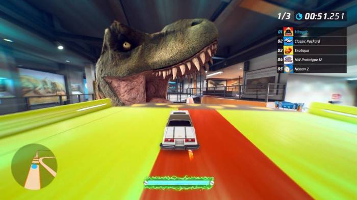 Hot Wheels Unleashed 2 t-rex dinosaur track