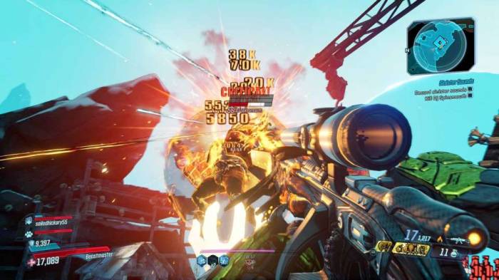 Borderlands 3 scenic driving on ice