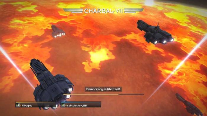 Helldivers extract mech
