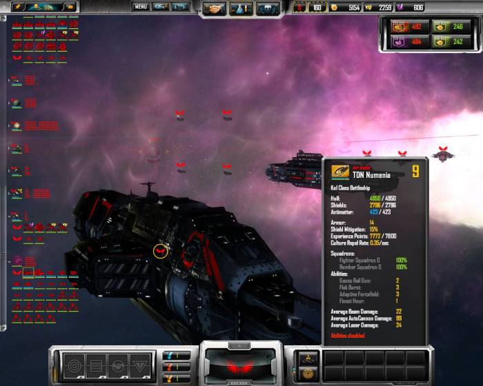 Sins of a Solar Empire battleship experience