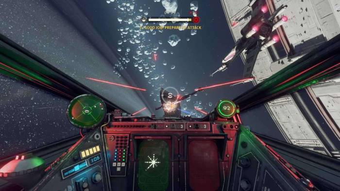 Star Wars Squadrons TIE Bomber hangar